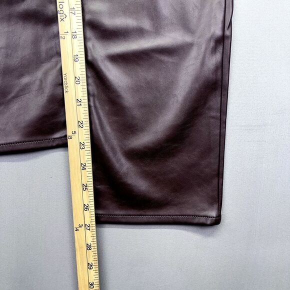 GAP faux leather Skinny Pants - Dark Brown - cropped - Picture 5 of 13